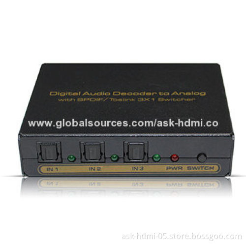 Hot-sale Digital to Analog Audio Converter with Power-off Memory, Easy to Operating